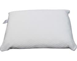 Polydaun Hoofdkussen - Traagschuim - 65x50x15 cm - medium - wit