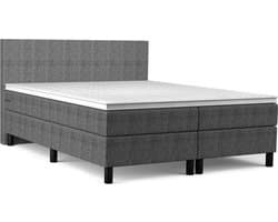Nirwana Boxspring Basic 140x200 Antraciet Gratis Bezorgd