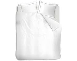 Auping Classic white grey Dekbedovertrek - Tweepersoons 240 x 220 cm - Katoensatijn - Wit
