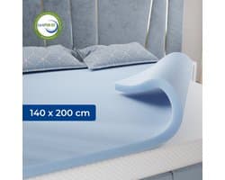 CozySense® Basic Topper 140x200 - Topmatras - Topdekmatras - Gel Traagschuim Opencell Structuur - CertiPUR® - Medium Hardheid - 6 cm