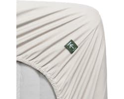 Beddinghouse - Percale-katoen - Split-topper - Hoeslaken - 180x210 cm - Gebroken wit