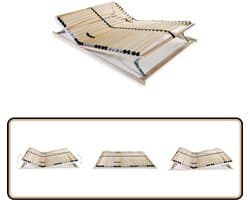 vidaXL - Lattenbodem - met - 28 - latten - 7 - zones - 100x200 - cm