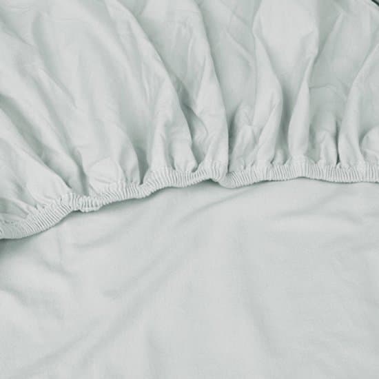 Kayori Shizu Splittopper Hoeslaken Jersey - 180x200-220cm - Matrasdikte 12 cm - Biologisch Katoen - Zilvergrijs