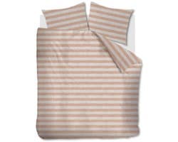 Vtwonen - Bold Stripe dekbedovertrek - Lits-Jumeaux - 240x200/220cm - Pastelroze