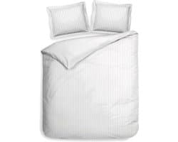 Heckettlane Banda Dekbedovertrek - Lits-jumeaux - Katoensatijn - 240x200-220cm - Wit