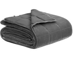 J&R Verzwaringsdeken - Gewogen deken - Zware deken - Fleecedeken - Verzwaring deken - Fleece - Grijs - 11KG - 150x200cm