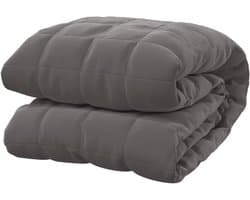 Verzwaringsdeken - Zware deken ontspanning - Verbeteren slaapkwaliteit - Gelijkmatige gewichtsverdeling - 138 x 200 cm - Grijs