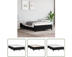vidaXL Boxspring - Bedframe - Bedframe zonder matras 120x190 cm stof zwart - Tweepersoonsbed - Houten Bed - Stoffen Bed