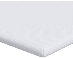 vidaXL - Matras - Topper - Wit - 200 - x - 200 - cm - Jacquard - Stof