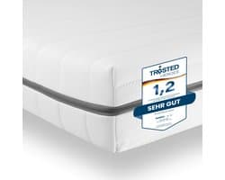 SLEEPNEO - matras 140x200 - 15 cm dik - koudschuim - H2&H3 duo hardheid - gemiddeld