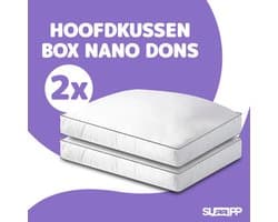 SLAAPP - Hoofdkussen Box Dons - 50x60x10cm - 2-Pack