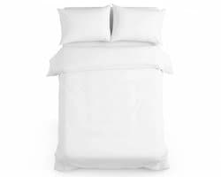Dekbedovertrek 240x220 - Katoen - Hotel - Wit