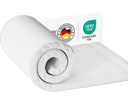 Elekiatech Topper 140x190 - Topmatrassen - Topdekmatras - 7-Zone Memory Foam Topper Matras - Dubbele Schuimlaag & Antislip - Ademend & Antiallergisch - Medium Hard - Medium Hardheid - 8 cm Dik