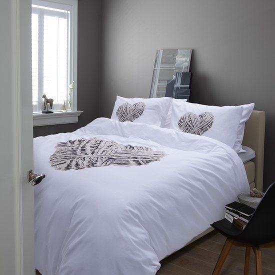 Beddinghouse Natural Heart Dekbedovertrek - Lits-jumeaux - 240x200/220 cm - White