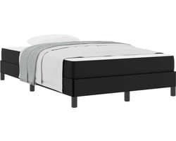vidaXL - Bedframe - met - matras - Zwart - 120 - x - 200 - cm - Stof