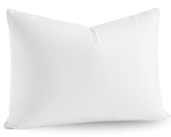 Sleep Comfy Luxe Dons Hoofdkussen – 60 x 70 cm – Zacht & Veerkrachtig – Ademend Katoenen Tijk – Voor Rug-, Zij- en Buikslapers