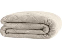 Y-NOT - Velvet Japandi Dekbed Zand 200x200 - Dekbed Zonder Overtrek - Wasbaar Dekbed - Hoesloos dekbed - Dekbed met vaste overtrek - 30 dagen proefslapen