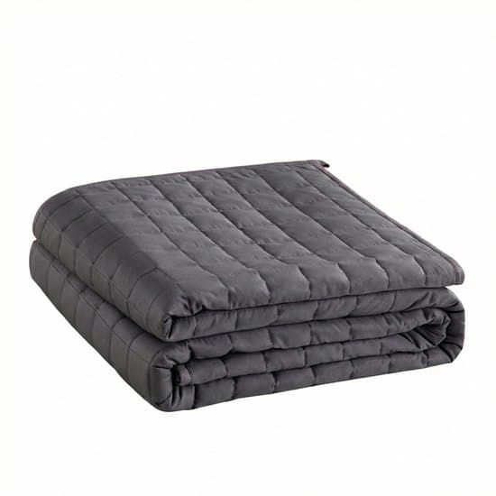 Vonia Verzwaringsdeken 7 kg - Verzwaarde Deken - Weighted Blanket - 150 x 200 cm – Katoen - Grijs
