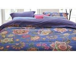 Pip Studio Bombay Bold dekbedovertrek - Lits-Jumeaux XL - 260 x 200/220 cm - Donkerblauw
