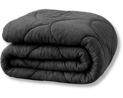 Y-NOT® - Velvetbed Zwart 200x200 - Wasbaar - geen overtrek nodig