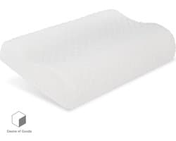 Desire of Goods Orthopedisch Hoofdkussen - Traagschuim - Ergonomisch Gevormd - Anti-allergisch - Wasbare Hoes