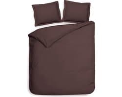 Heckett & Lane Punto - Dekbedovertrek - Lits-jumeaux - 240x200/220 cm - Marsala Brown