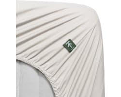 Beddinghouse Percale katoen - Splittopper Hoeslaken - 180x220 - Gebroken wit