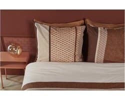 Beddinghouse Benthe dekbedovertrek - Tweepersoons - 200x200/220 - Steenrood