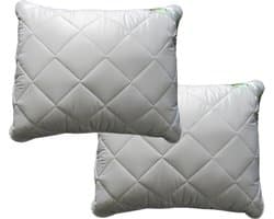 iSleep Bamboo Comfort Hoofdkussen Set (2 Stuks) - 60x70 cm - Wit