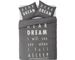 Day Dream Dear Dreams Dekbedovertrek - Litsjumeaux - 240x200/220 cm - Grijs