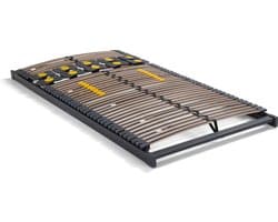 Beter Bed Bossflex 600 Deluxe Lattenbodem 70 x 200 cm - Bedbodem - Vlak - Max. 120kg - Antraciet/Geel