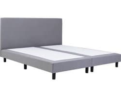 Boxspring - 160x200 - Boxspring - Hotel boxspring - grijs harde box - steviger ligcomfort