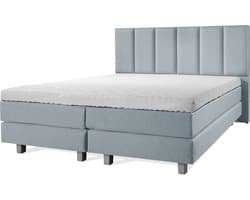 Boxspring Luxe 160x200 Vertical Ijsblauw