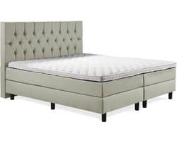 Boxspring Luxe 140x200 Capiton Groen