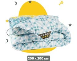 Sleep Comfy - Vivid Dreams - Mellow - All Year Dekbed Enkel | 200x200 cm - Hoesloos dekbed - Dekbed zonder overtrek - Dekbed met print - Gekleurd dekbed - Anti Allergie Dekbed - Tweepersoons Dekbed - Zomerdekbed & Winterdekbed