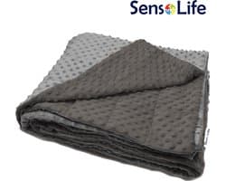 SensoLife Verzwaringsdeken voor kinderen - 7 kg - 140x200cm - Minky - Weighted blanket