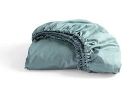 Cinderella - Weekend - Hoeslaken - 100% Katoen - Tot 25 cm matrashoogte - 120x200 cm - Mineraal Groen