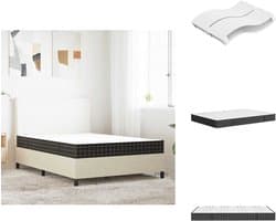 vidaXL Binnenveringmatras - Binnenveringmatrassen - Tweepersoonsmatras - Tweepersoons Matras - Binnenveringmatras middelhard 140x200 cm