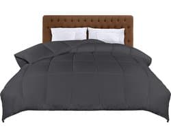 Utopia dekbed 200x200 cm - Dekbed - Gewatteerd - lichtgewicht - Polyester vulling - Grijs