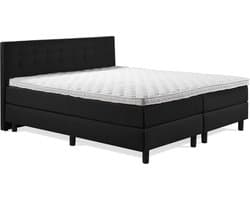 Boxspring Luxe 180x200 Knopen Zwart