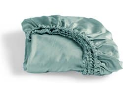 Cinderella - Sundays - Hoeslaken - Tot 25 cm matrashoogte - Satijn - 120x200 cm - Mineraal Groen