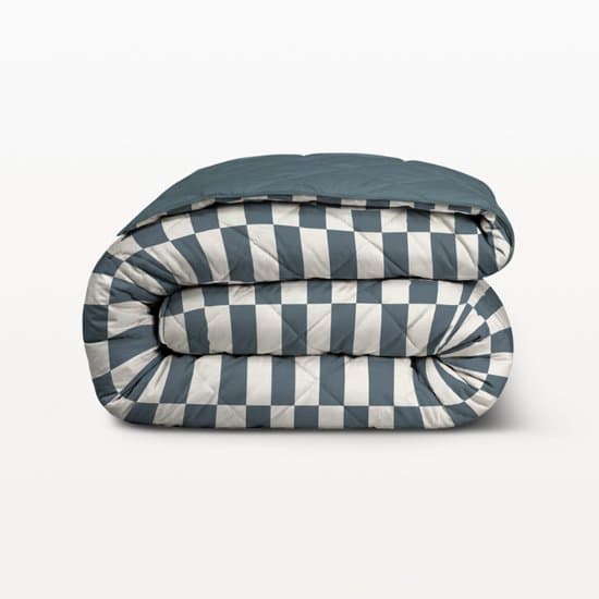 Dekbed-Discounter - Fresh and Co Dekbed Zonder Overtrek 200 x 200 cm - Wasbaar dekbed - Wasbaar op 40 graden - All season dekbed - Pastel Rectangles