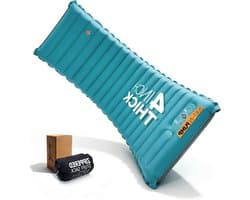 Opblaasbaar Slaapkussen - Kampeer Matras - Buiten Slapen - Met Ingebouwde Pomp - 10 cm Dik - Fantasy Blauw