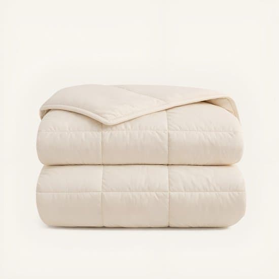 HappyBed Dekbed zonder overtrek 160x200 - Bedrukt dekbed zonder hoes - Hoesloos Dekbed met Print - Wasbaar - Twijfelaar dekbed - Taupe