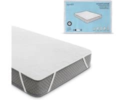 Matrasbeschermer - Matrasdek Matrasbescherming - Matras Hygiënisch Houden - Waterdicht Ademend Katoen - 120 x 190 cm - Wit