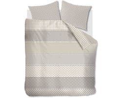 Riviera Maison Ropes dekbedovertrek - Lits-Jumeaux XL - 260x200/220 - Taupe