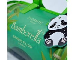 Bamboo Kussen Bamborella - Groen/Wit - 50x70 cm