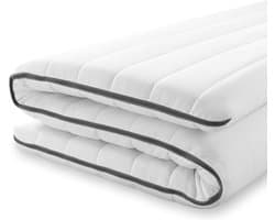 Topper matras 120x200 cm - koudschuim - comfort plus tijk - topdekmatras - 5 cm hoog - Gemiddeld