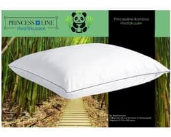 Princess Line Hoofdkussen – Percale Katoenen Hoes – 60x70 cm – Bamboe & 3D Vezelballetjes | Extra Comfort & Ventilatie