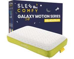 Sleep Comfy - Galaxy Series - Hoofdkussen Slaapkamer - Orthopedisch - Ergonomisch - Anti Nekklachten - Galaxy Motion Soft 1.0 | 65x40x15 cm